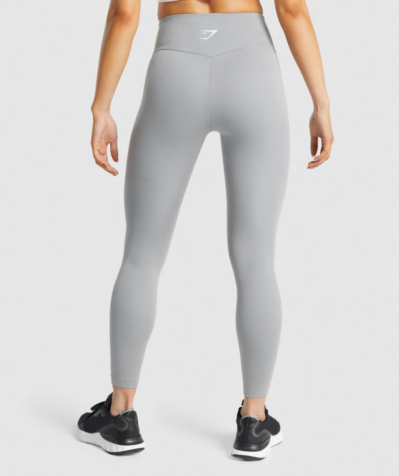 Women's Gymshark Training Leggings Grey | CA D653N7